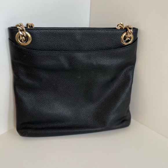 14th & Union Black Faux Leather Crossbody or Shoulder Bag - Picture 9 of 12
